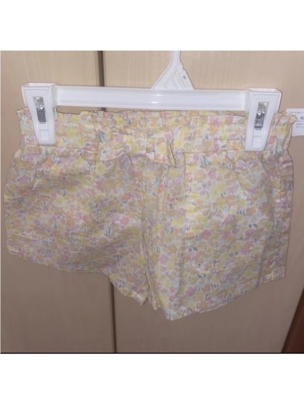 Carter’s Girls Floral Paperbag Waist Shorts Yellow Size 6X NWT